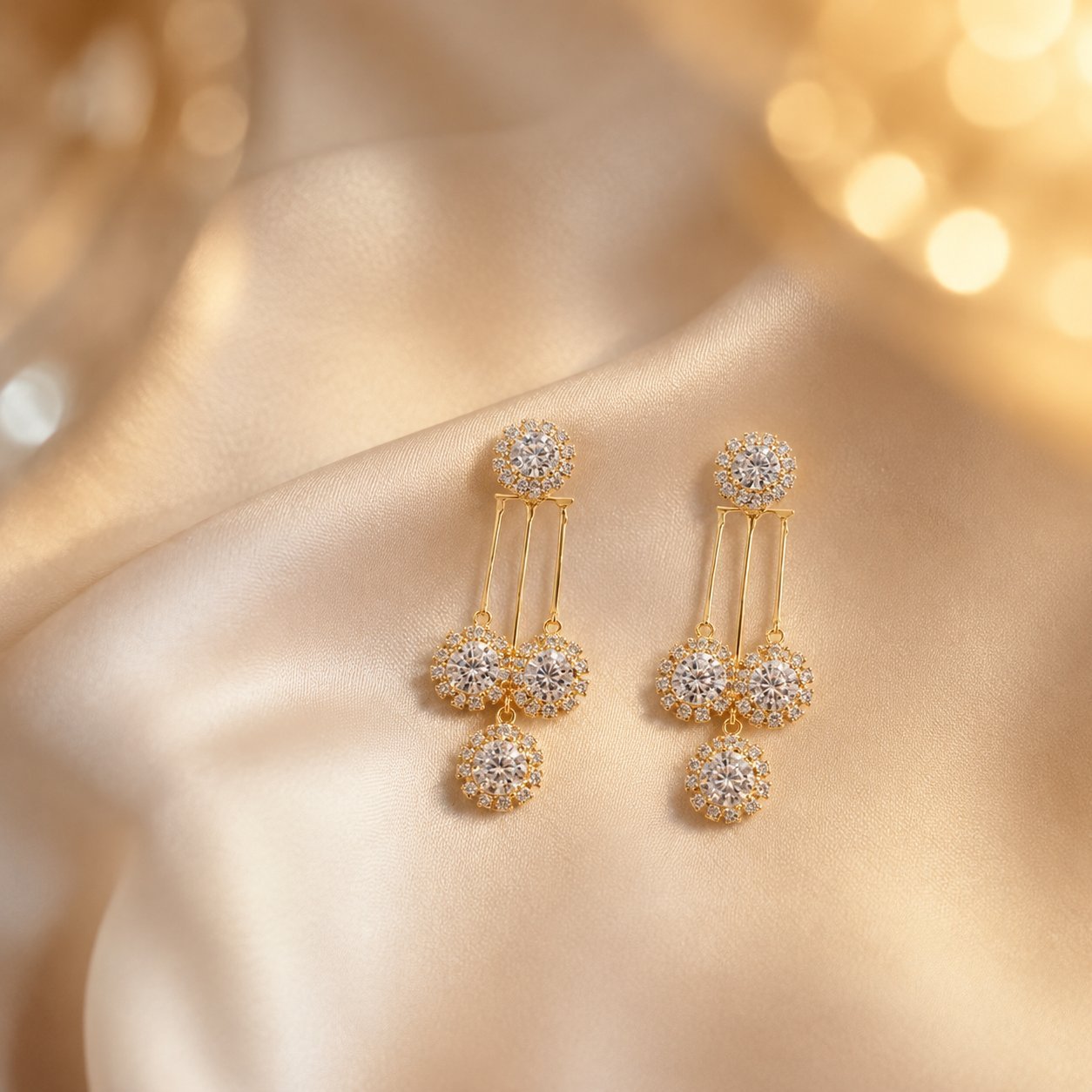 2026 new blue teardrop star wish french hepburn long tassel fashionable exquisite two-way earrings
