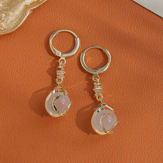 Classy cat's eye earrings for women niche style design elegantaccessible luxuryfashion earrings exquisite popular style elegant earrings