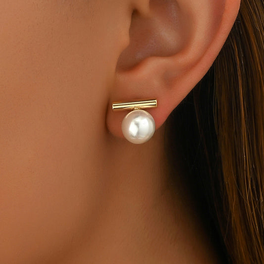 Pearl Mori-Style Stud Earrings