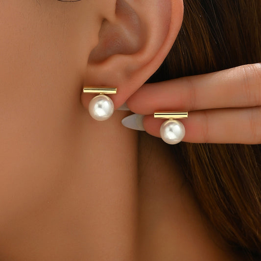 Pearl Mori-Style Stud Earrings