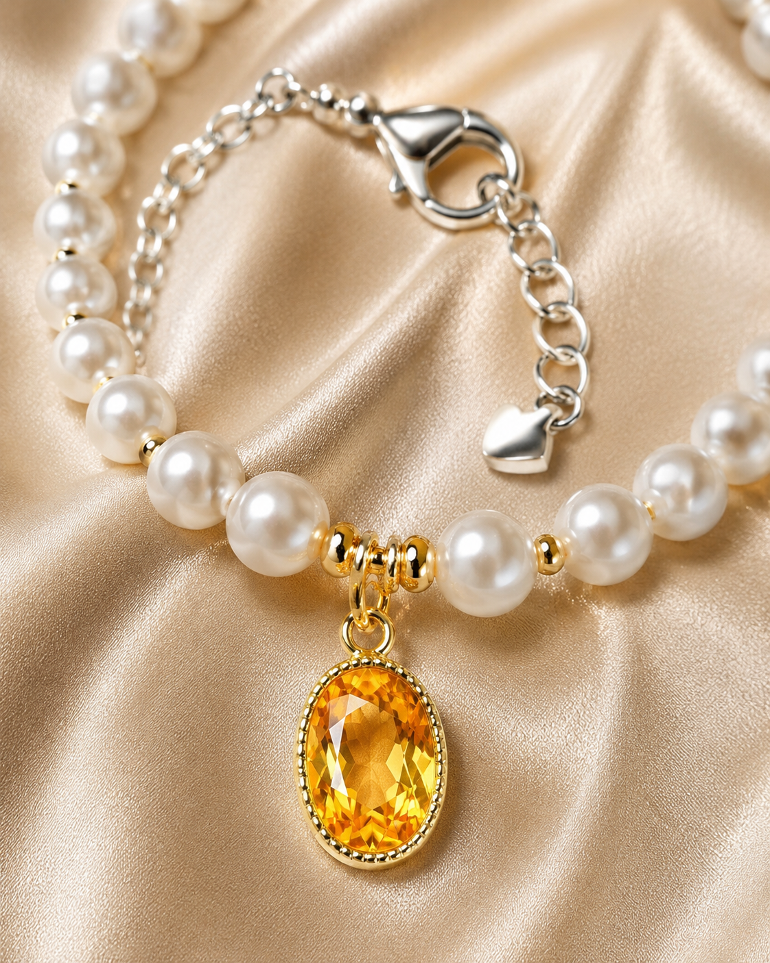 Handmade Lucky Pearl Pet Necklace
