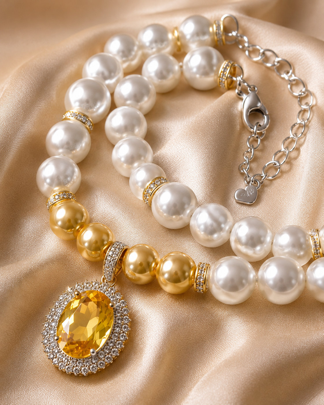 Handmade Lucky Pearl Pet Necklace