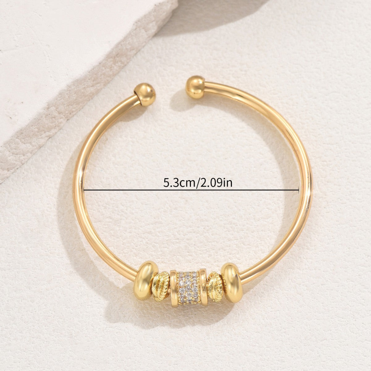 Geometric Zircon Bracelet