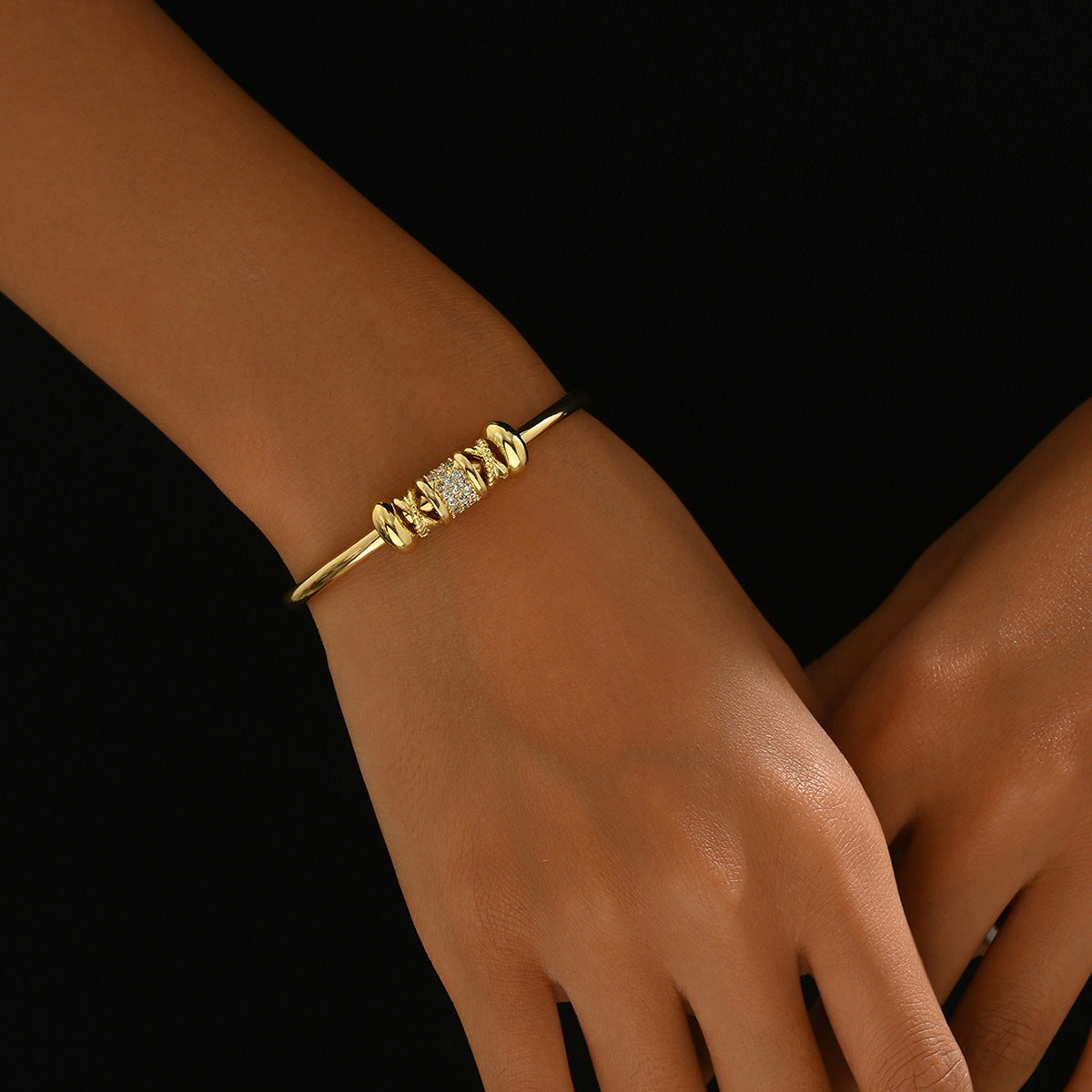 Geometric Zircon Bracelet