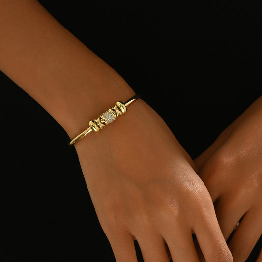 Geometric Zircon Bracelet