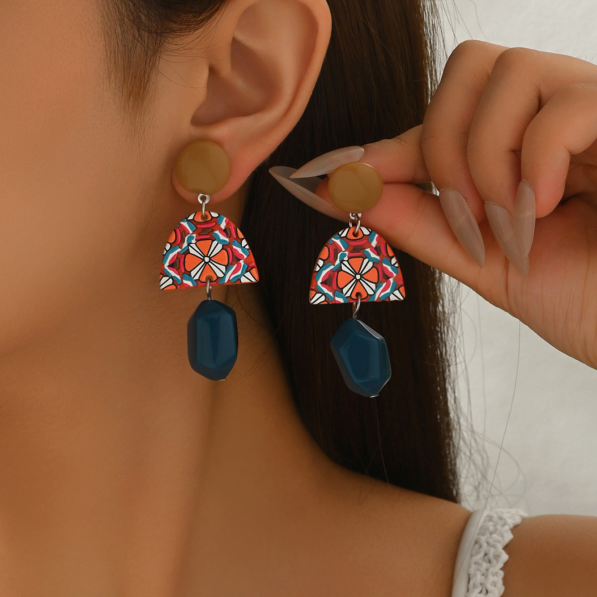 Crystal Starfish Stud Earrings
