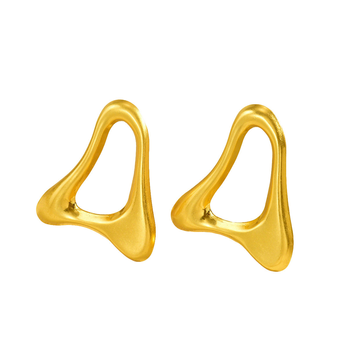 Hollow Triangle Statement Earrings