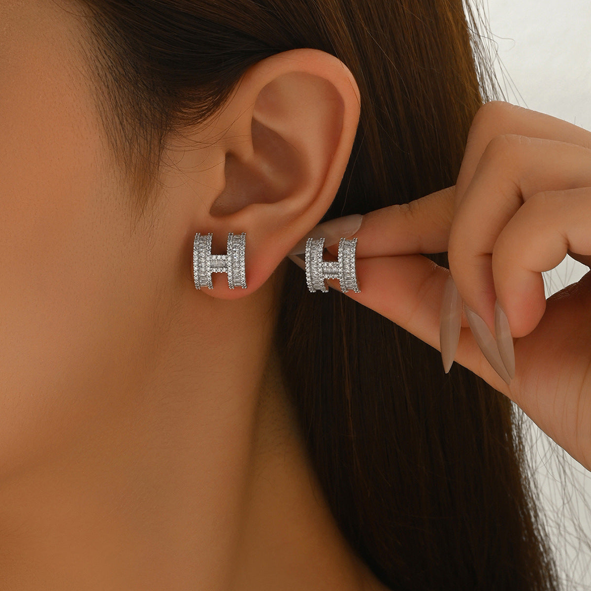 Crystal Starfish Stud Earrings