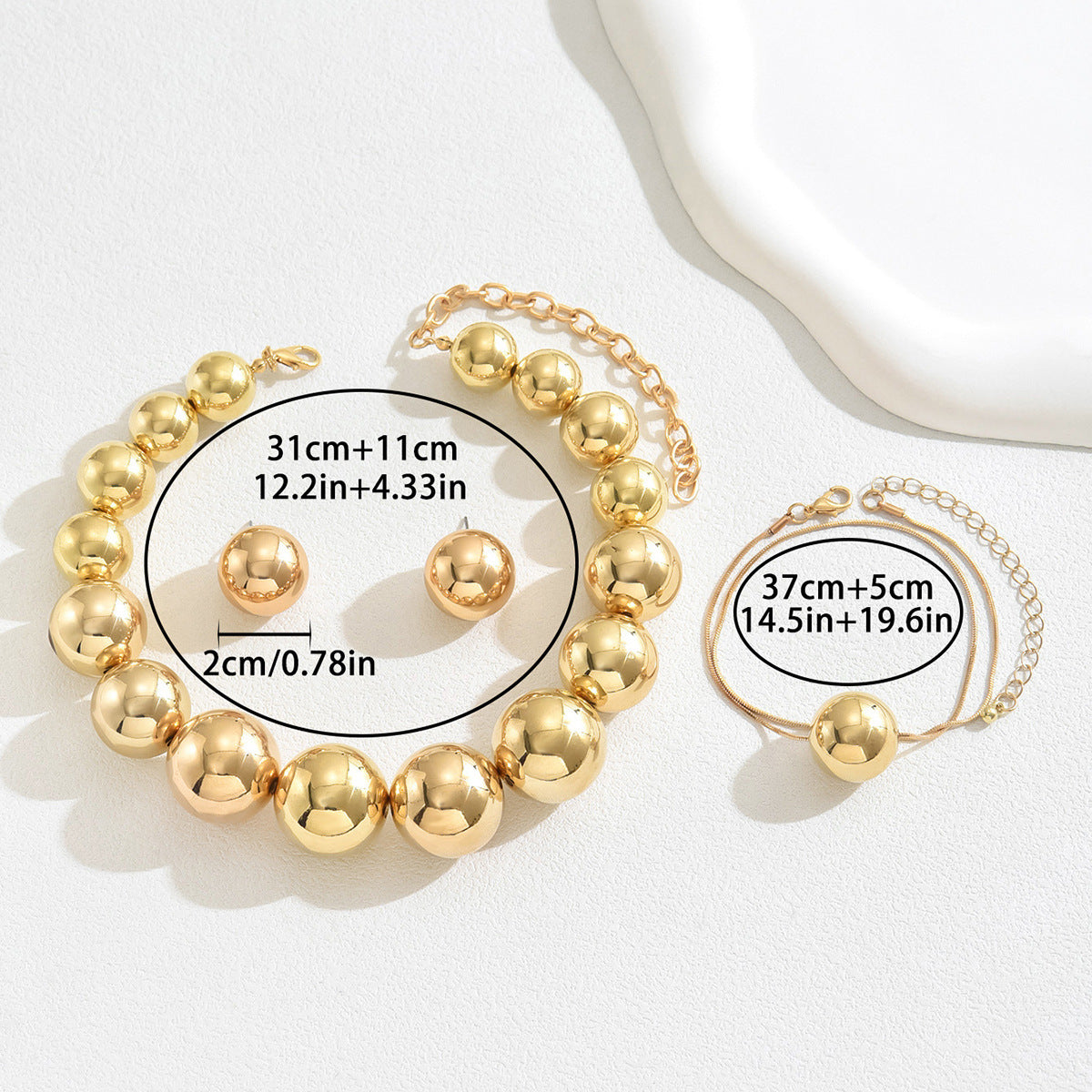 Geometric Bead Jewelry Set