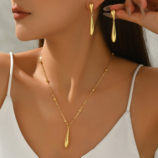 Teardrop Necklace & Earrings Set