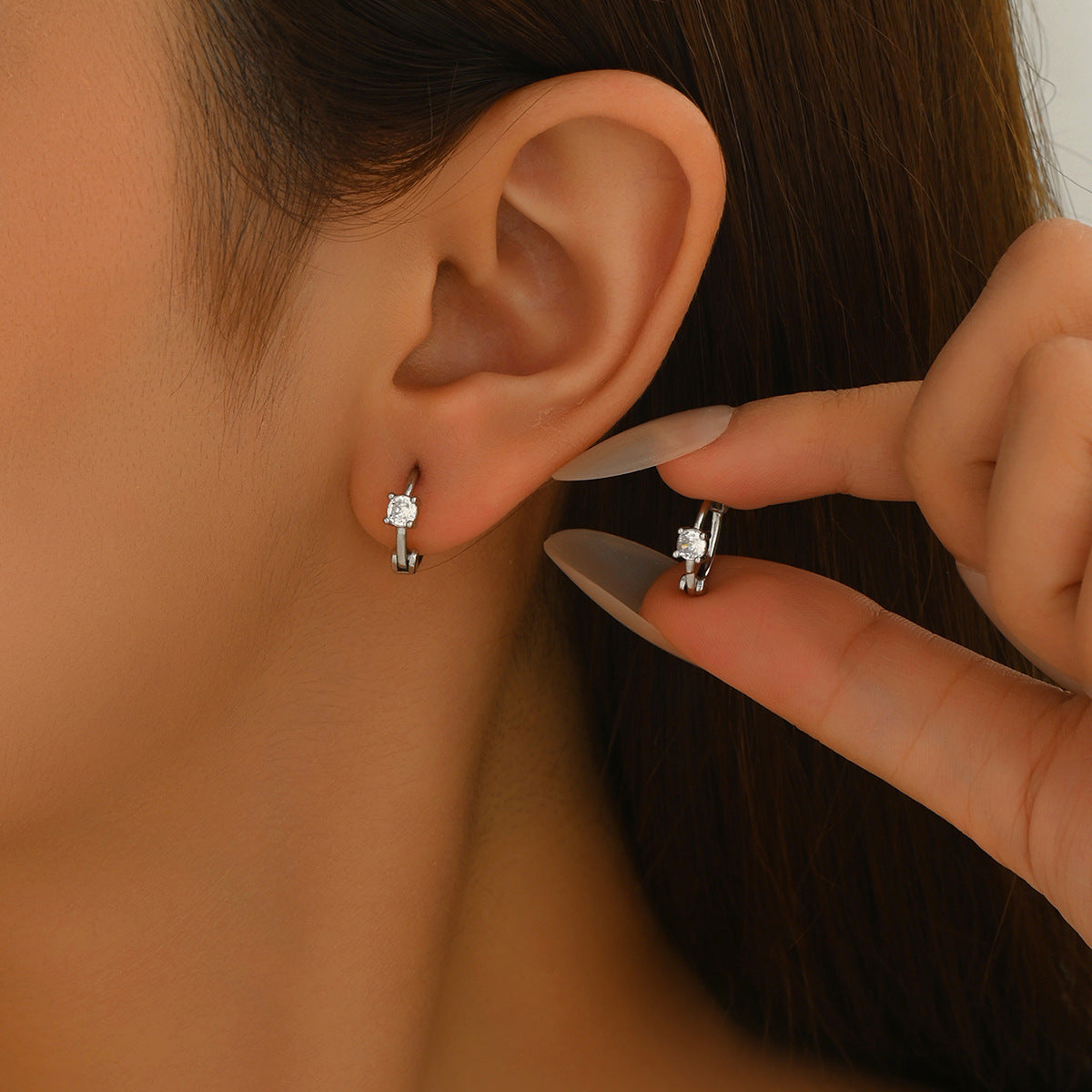 Crystal Starfish Stud Earrings