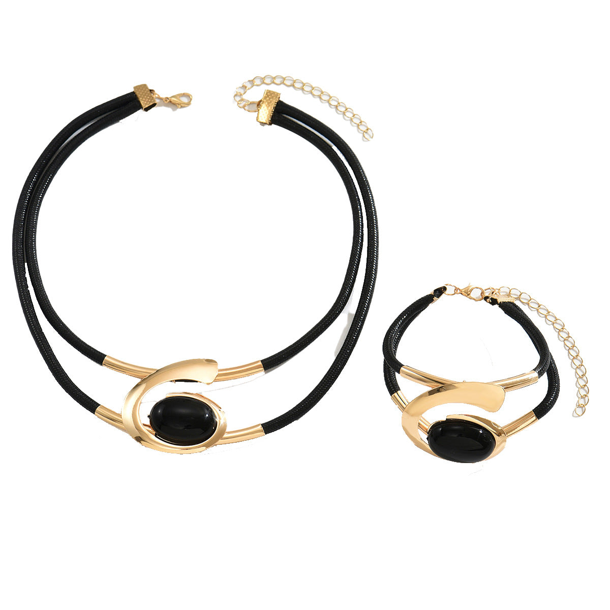 Gemstone Necklace & Bracelet Set