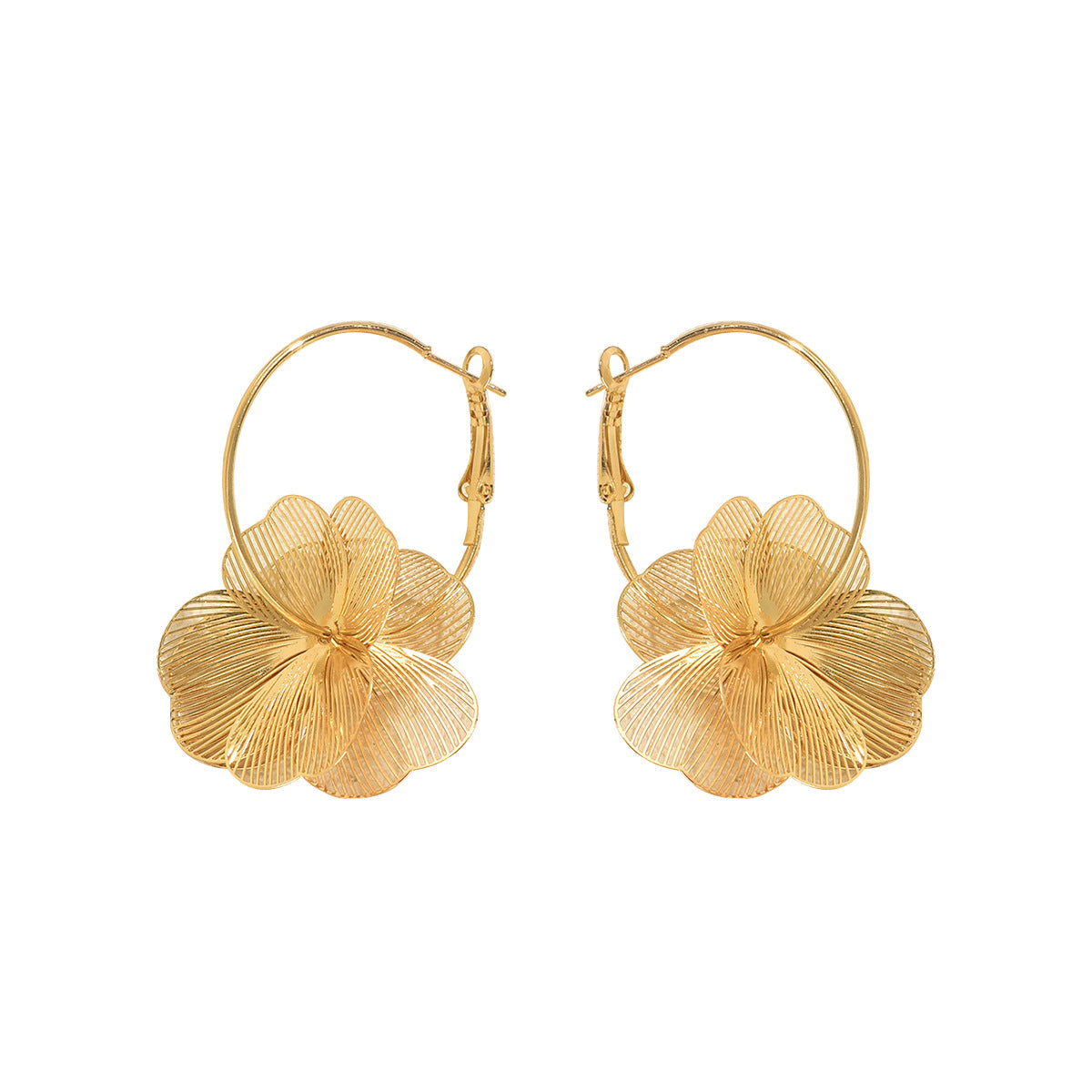 Floral Petal Stud Earrings