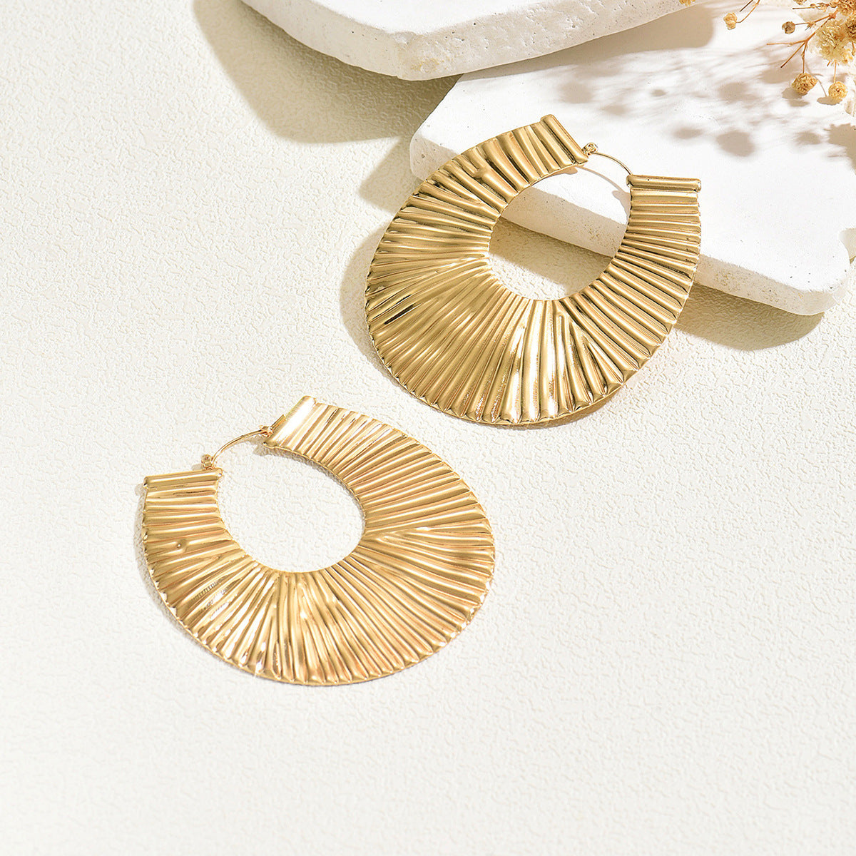 Bold U-Shaped Statement Earrings