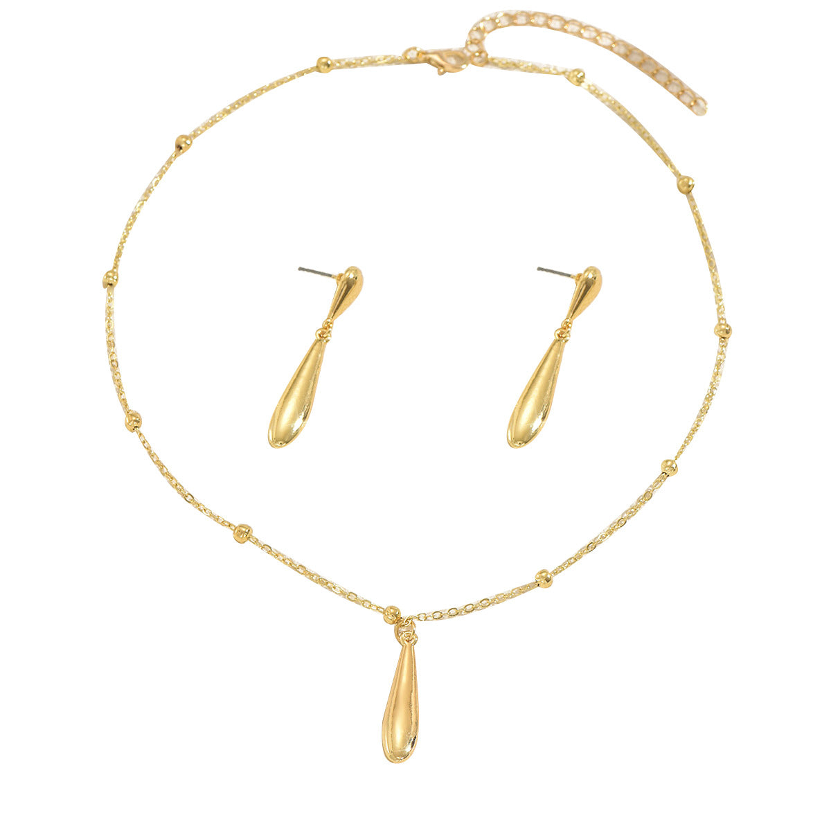 Teardrop Necklace & Earrings Set
