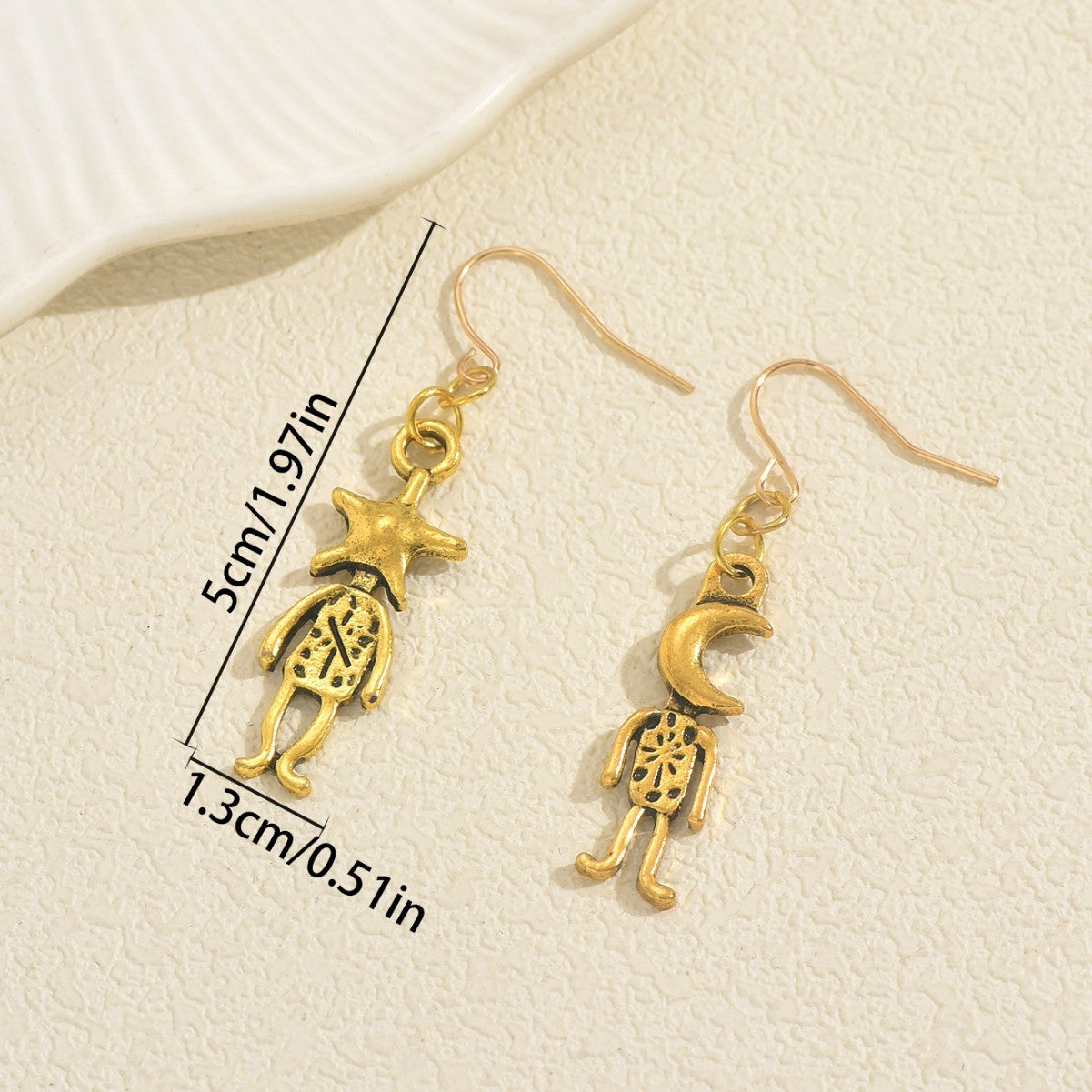 Retro Star Stud Earrings