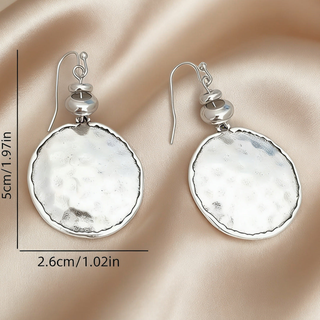 Sculpted Round Statement Stud Earrings