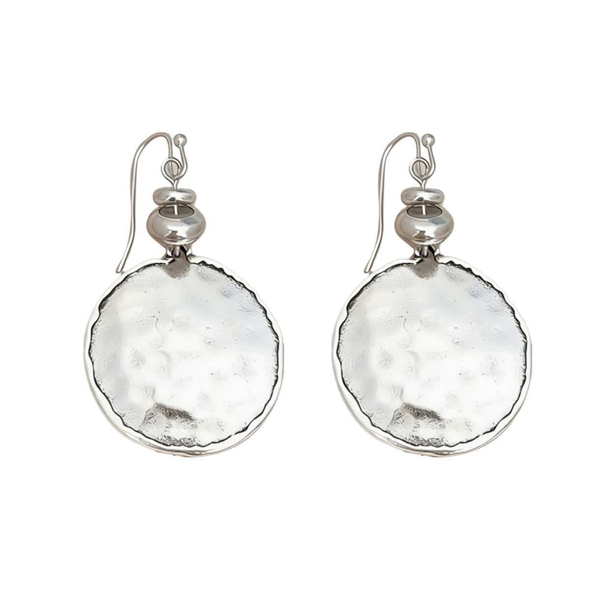 Sculpted Round Statement Stud Earrings