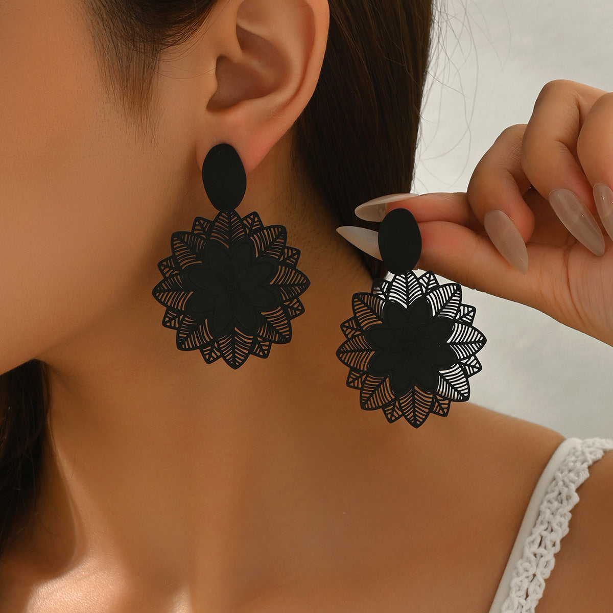 Crystal Starfish Stud Earrings