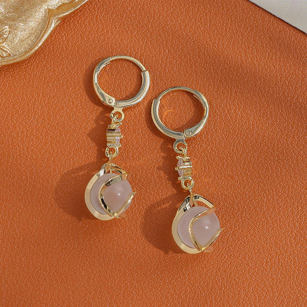Classy cat's eye earrings for women niche style design elegantaccessible luxuryfashion earrings exquisite popular style elegant earrings