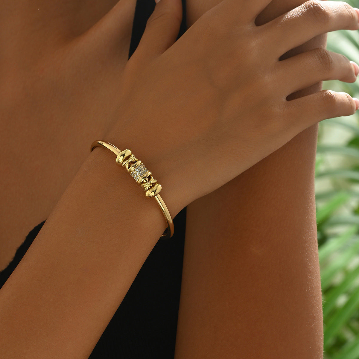 Geometric Zircon Bracelet