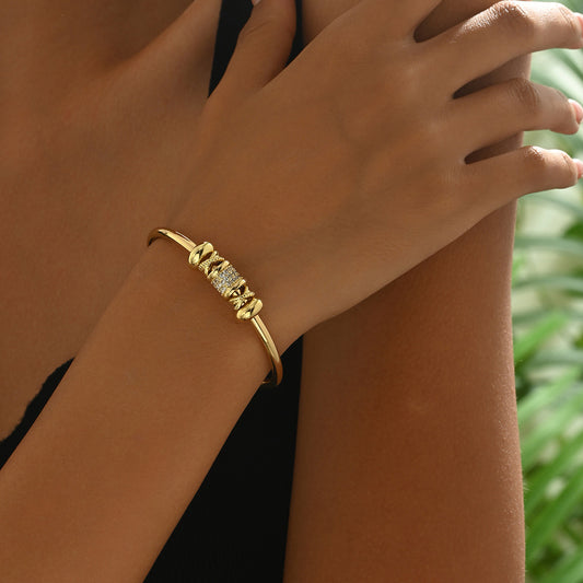 Geometric Zircon Bracelet