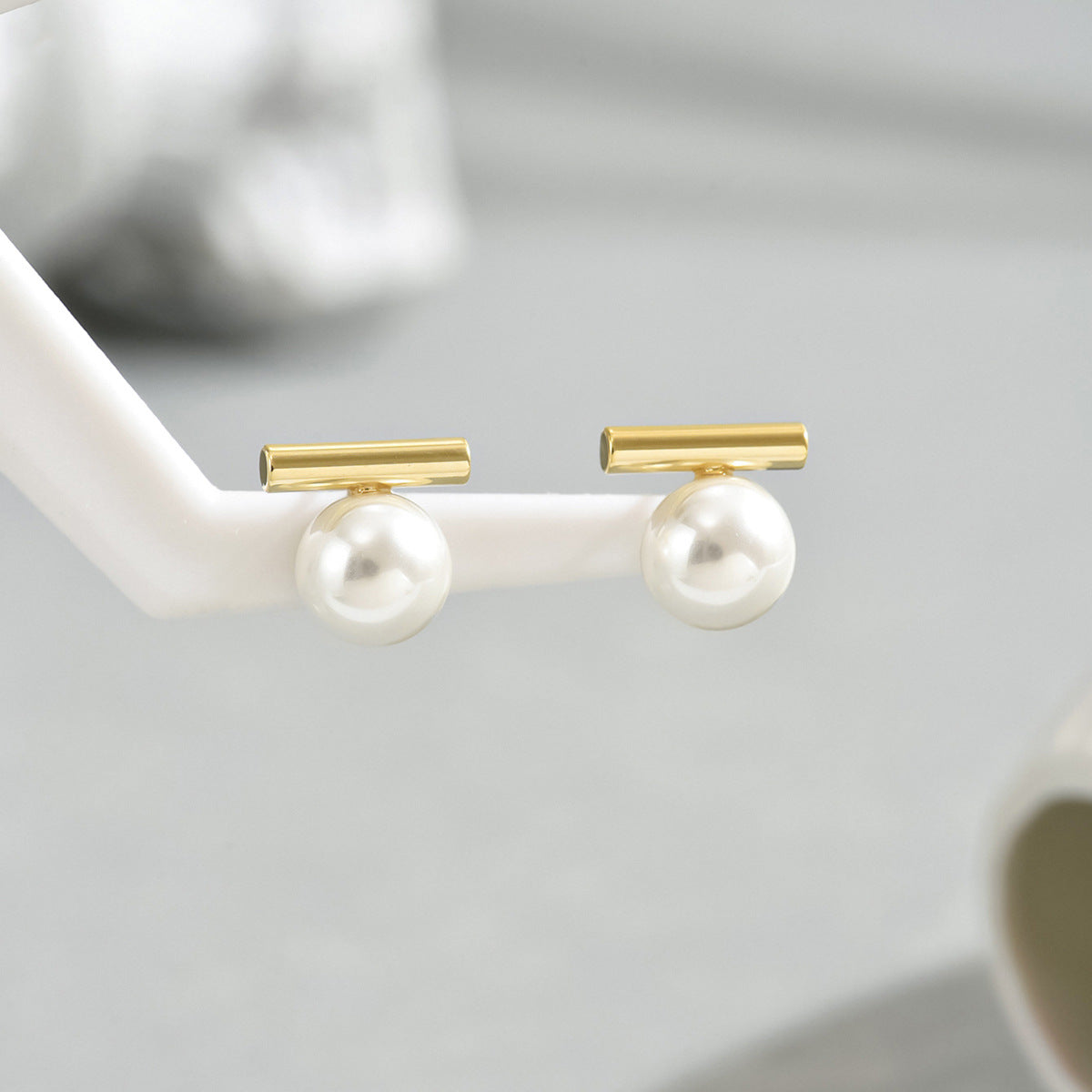Pearl Mori-Style Stud Earrings